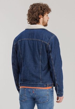 Chaqueta Denim Azul-Marfil Levi's Sherpa Trucker