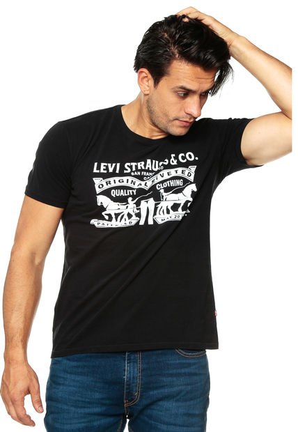 boicotear amplitud residuo Camiseta Levis Graphic Negra Para Hombre | pamso.pl