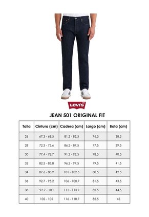 Jean Levi's 501 Original Fit Índigo Medio