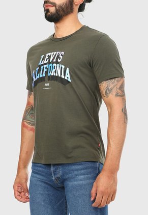Camiseta Verde Oliva-Azul Levi´s