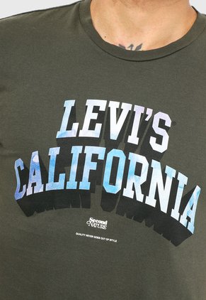 Camiseta Verde Oliva-Azul Levi´s