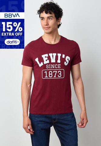 Camiseta Levi's Vinotinto Levis