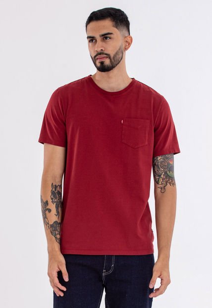 Camiseta Rojo Levi's Classic One Pocket