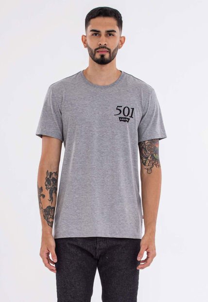 Camiseta Gris-Negro Levi's Graphic 501