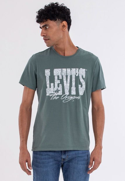 Camiseta Verde-Blanco Levi's