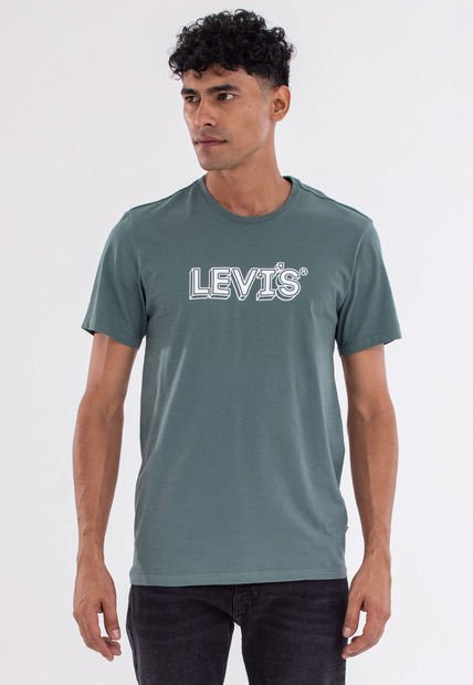 Camiseta Verde-Blanco Levi's Graphic