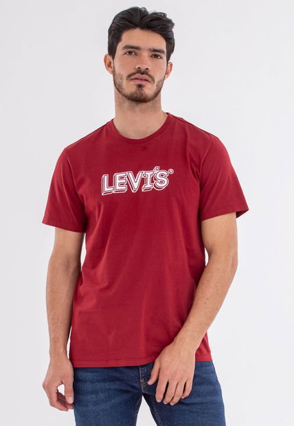 Camiseta Rojo-Blanco Levi's Graphic