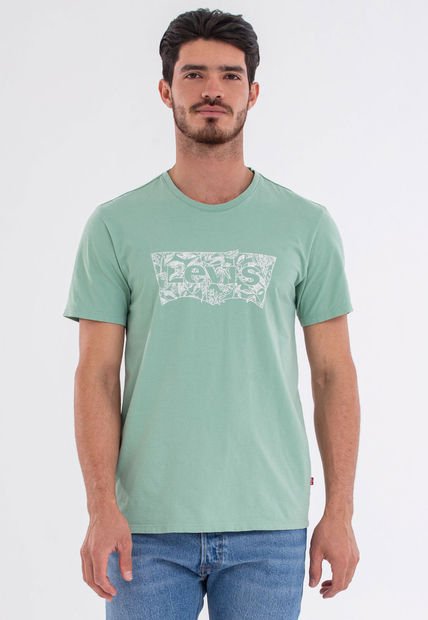 Camiseta Verde-Blanco Levi's Graphic