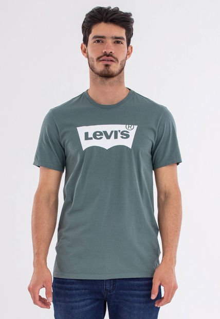 Camiseta Verde-Blanco Levi's Graphic Batwing