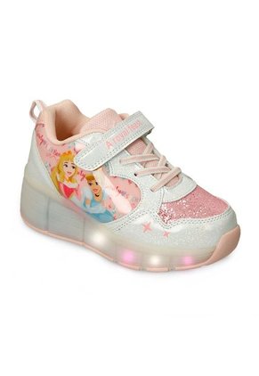 Tenis Patín Blanco/Rosado Licenses Disney Hannia L Niña