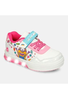 Tenis Infantil Para Niña Licenses Universal Blanco-Fucsia Mavy L