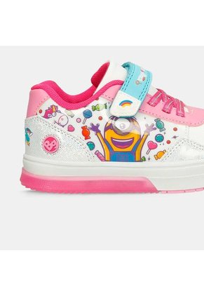 Tenis Infantil Para Niña Licenses Universal Blanco-Fucsia Mavy L