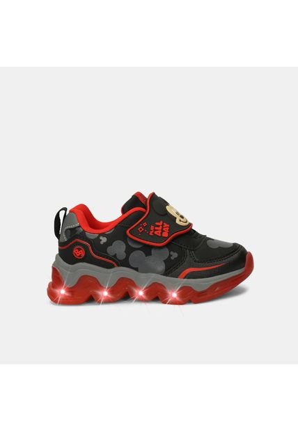 Tenis Con Luces Para Niño Disney Negro Nestor L 5Mickey