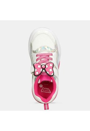 Tenis Con Luces Infantil Para Niña Bubblegummers Blanco Ultramar 22-25