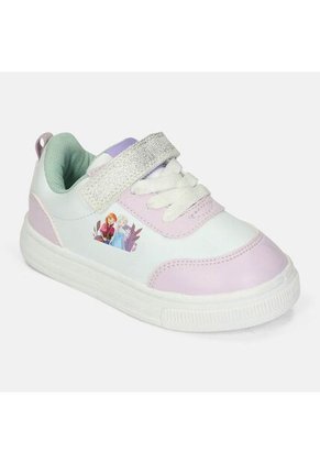 Tenis Con Luces Infantil Para Niña Bubblegummers Blanco Ultramar 22-25