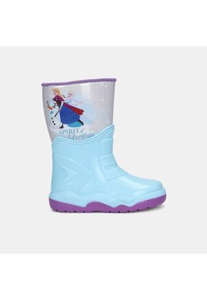 Botas De Lluvia Infantil Para Niña Licenses Disney Azul Toronja L 22-25
