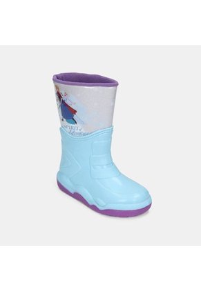 Botas De Lluvia Infantil Para Niña Licenses Disney Azul Toronja L 22-25