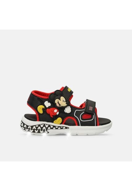 Sandalia Junior Para Niño Bubblegummers/Disney Negro Nailon L 6Mickey 30-33