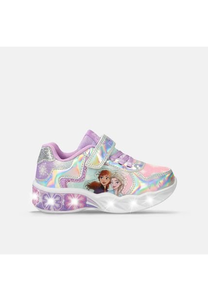 Tenis Con Luces Junior Para Niña Bubblegummers Multicolor Nucita L  8Frozen 30-33