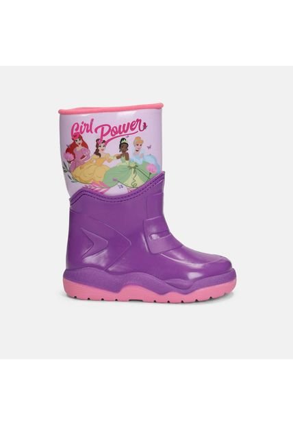 Bota De Lluvia Para Niña Disney Morado Terca L