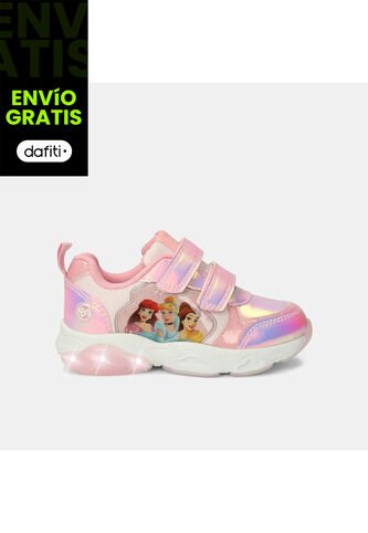 Tenis Con Luces Junior Para Niña Bubblegummers Rosado Naya L 9Princess 30-33 LICENSES DISNEY