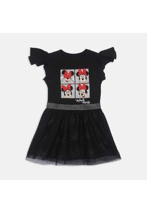 Vestido  Para Niña Licenses Disney Negro Nia L