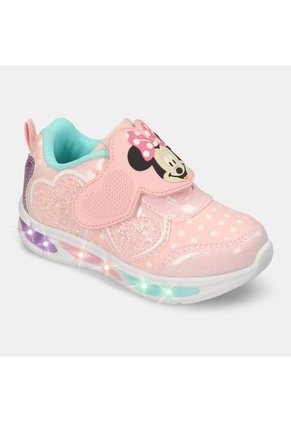 Tenis Infantil  Para Niña Bubblegummers/Disney Rosado Nora L 3Minnie 22-25