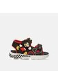 Sandalia Infantil  Para Niño Bubblegummers/Disney Negro Nailon L  6Mickey 22-25 de LICENSES DISNEY