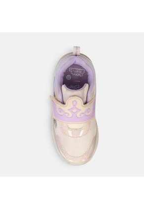 Tenis Infantil Con Luces Para Niña Bubblegummers/Disney Rosado Nicole L 6Princess 22-25