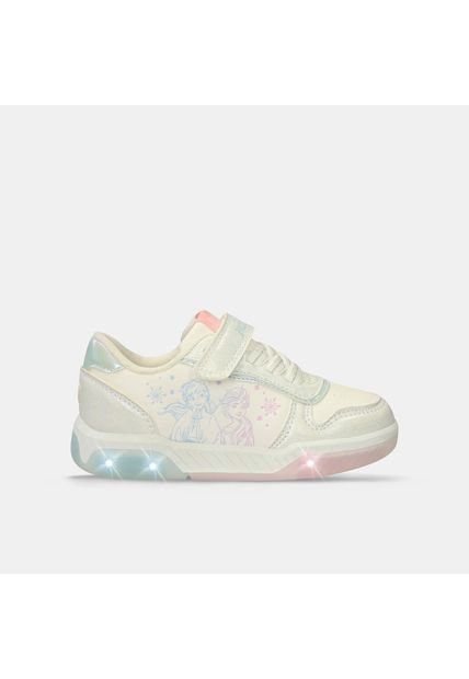 Tenis Con Luces Junior Para Niña Bubblegummers Blanco  Nia L  14Frozen 30-33