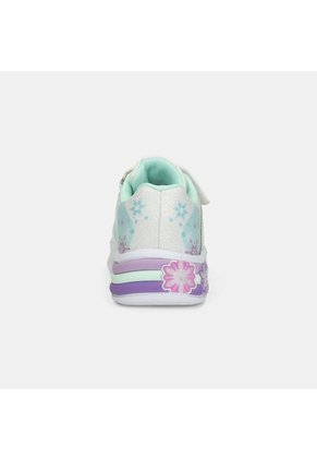 Tenis Con Luces Para Niña Bubblegummers Blanco Frozen