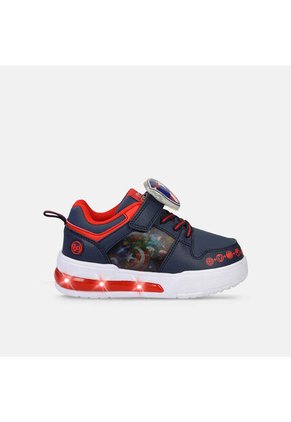 Tenis Infantil  Para Niño Bubblegummers/Marvel Azul Napoleon L  1Avengers 22-25