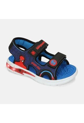 Sandalias Con Luces Infantil Para Niño Bubblegummers Multicolor Nitro  L 12Spiderman 26-29