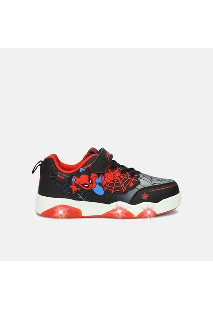Tenis Con Luces Infantil Para Niño Bubblegummers Multicolor Nispero L 4Spiderman 22-25