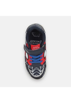 Tenis Con Luces Para Niño Marvel Violeta Neon