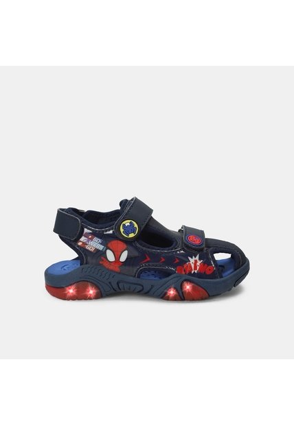 Sandalias Con Luces Para Niño Licenses Marvel Violeta Fitch First Step Boys 1 +