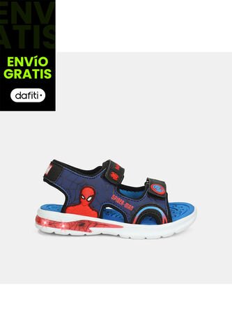 Sandalias Con Luces Junior Para Niño Bubblegummers Multicolor Nitro  L 12Spiderman 30-33 LICENSES MARVEL