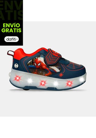 Tenis Con Luces Para Niño Licenses Marvel Violeta Mistico L Junior Boys 6 + LICENSES MARVEL