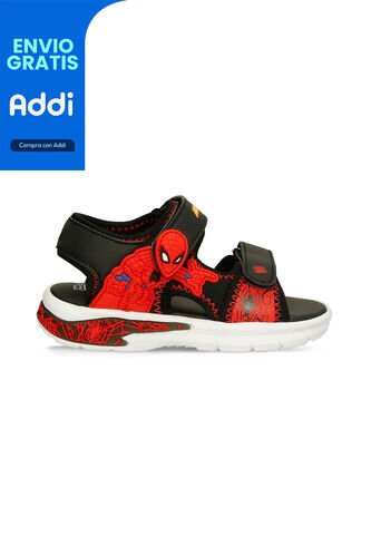 Sandalia Infantil  Para Niño Bubblegummers/Disney Negro Nailon L  6Mickey 22-25 LICENSES MARVEL