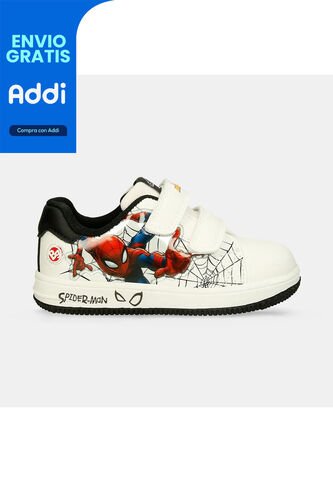 Tenis Infantil Para Niño Bubblegummers Blanco Sumir LICENSES MARVEL