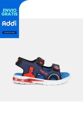 Sandalias Con Luces Infantil Para Niño Bubblegummers Multicolor Nitro  L 12Spiderman 22-25 LICENSES MARVEL