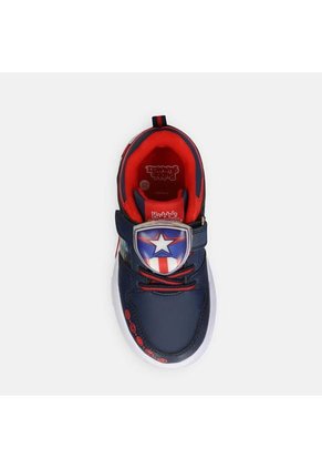 Tenis Infantil  Para Niño Bubblegummers/Marvel Azul Napoleon L  1Avengers 22-25
