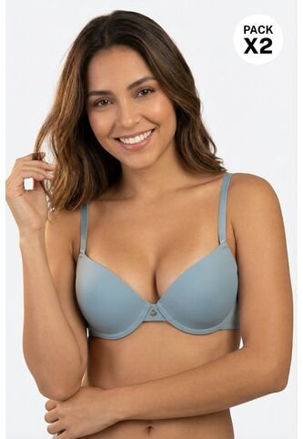 Brasier Confeccionado En Microfibra Sin Realce Paquete X2 4306D BRASIER X2, T36B, RSCL_AZCL Lili Pink Lili Pink