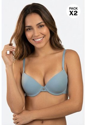 Brasier Confeccionado En Microfibra Sin Realce Paquete X2 4306D BRASIER X2, T32B, RSCL_AZCL Lili Pink