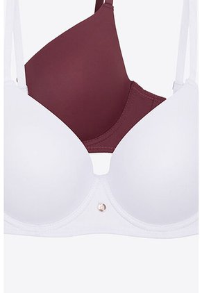 Brasier Con Copa 3/4 Paquete X2 Confeccionado En Microfibra 4351D BRASIER X2, T36B, BLCO_PTRL Lili Pink