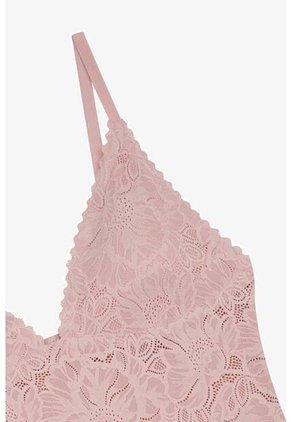 Body Enterizo Confeccionado En Encaje IM159-007 BODY ENCAJE CRLSR, TL, RSCL Lili Pink