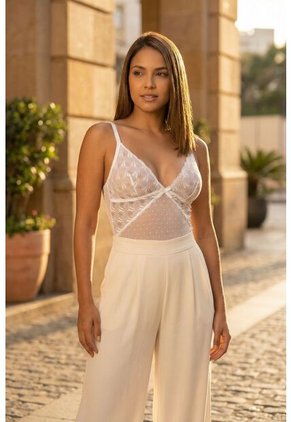 Body En Malla Con Transparencias Y Cortes Delicados EM159-003 BODY ENCAJE, TXL, VRML Lili Pink