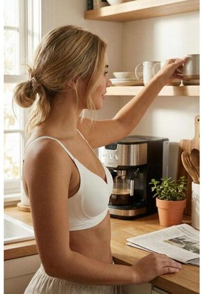 Tecnobra Con Escote Triancular Y Termofusionado Sin Costuras MJ276-033B PERFECT BRA, T34B, MRFL Lili Pink