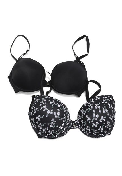 Brasier x2 Negro Lili Pink