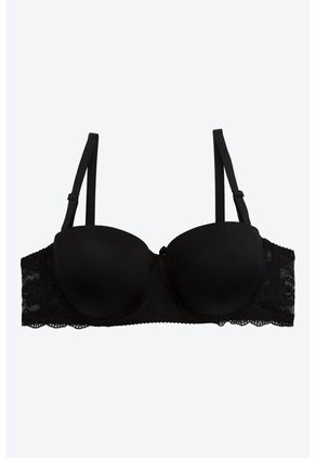 Brasier Strapless En Microfibra Y Encaje 4388 BRASIER T38B NEGRO Lili Pink